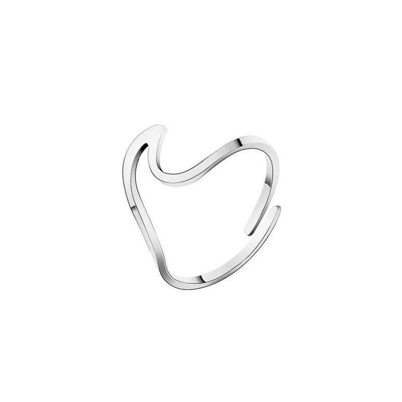 bague vague argent Wave ring